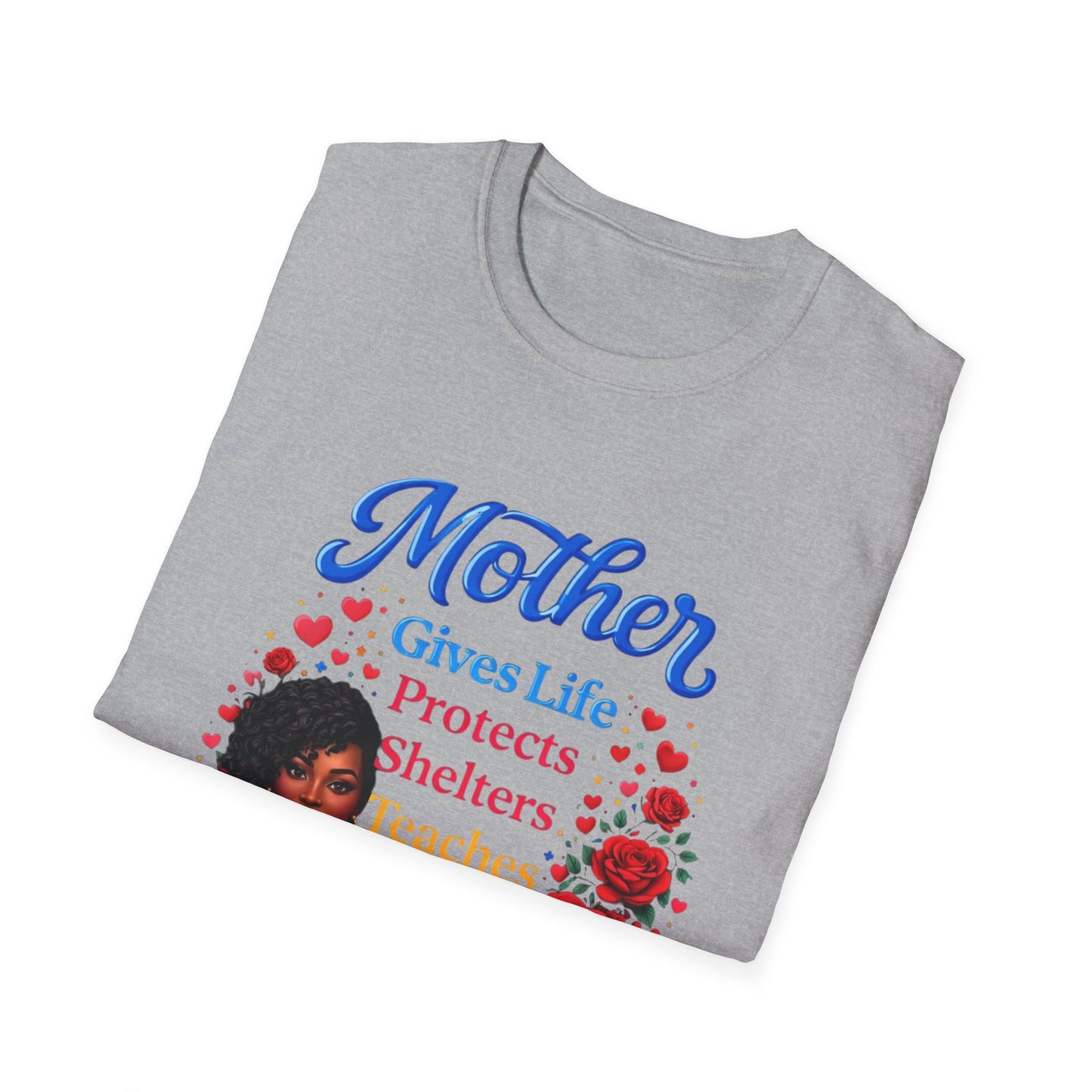 Mother Gives Life Floral Mother's Day T-Shirt