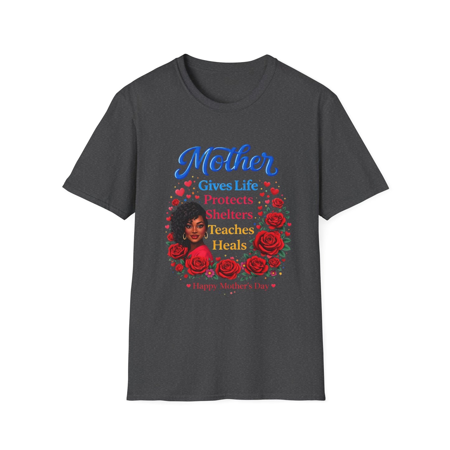 Mother Gives Life Floral Mother's Day T-Shirt
