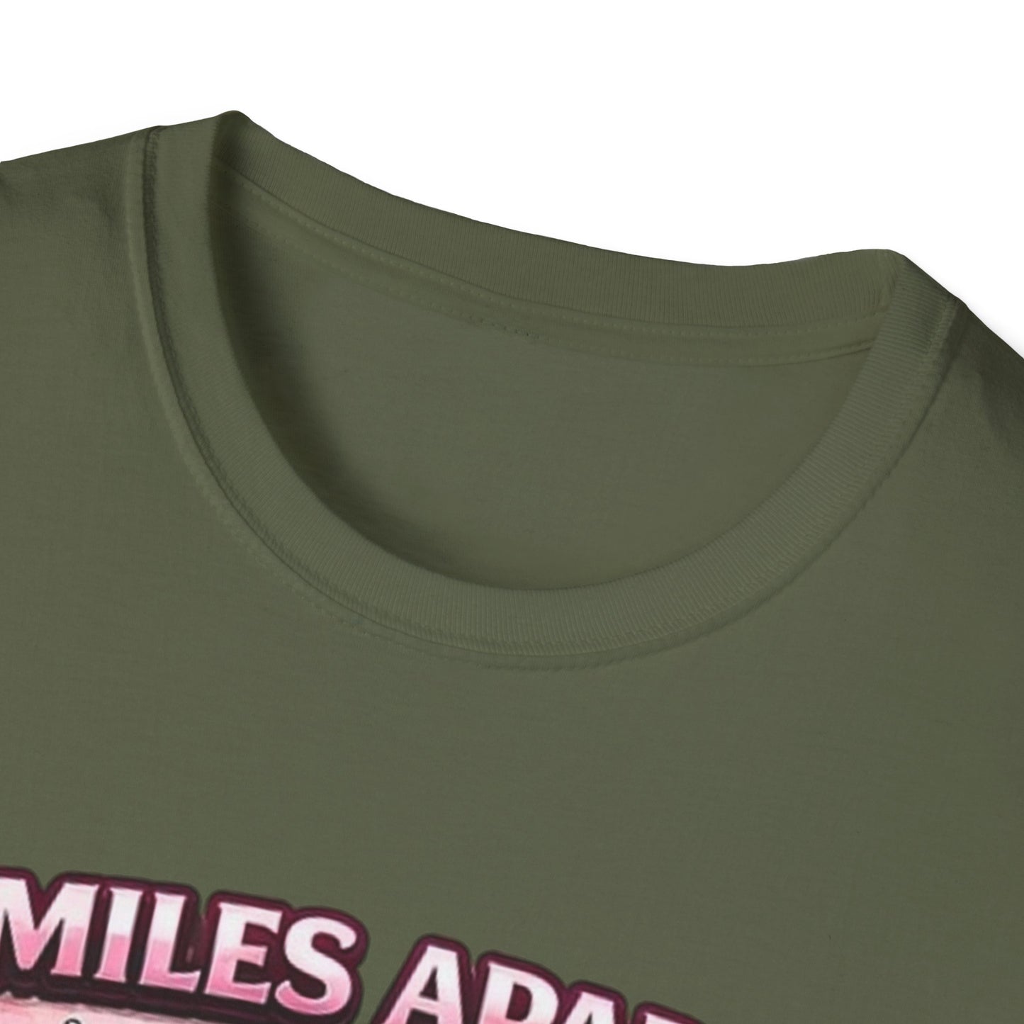 Miles Apart But Connected By Heart Truck Driver T‑Shirt