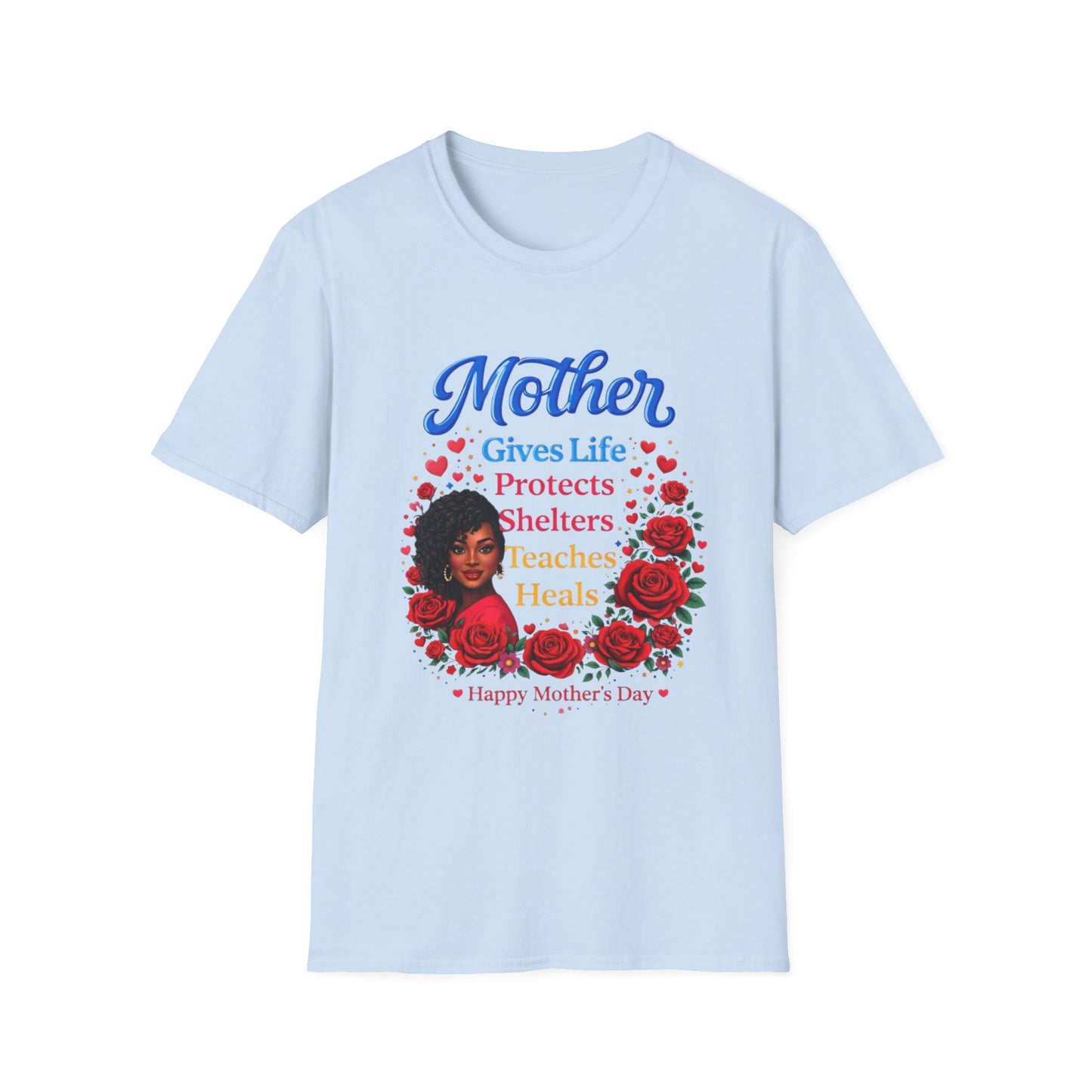 Mother Gives Life Floral Mother's Day T-Shirt