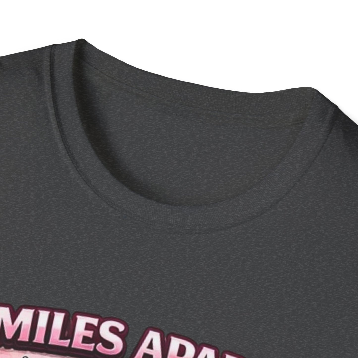 Miles Apart But Connected By Heart Truck Driver T‑Shirt