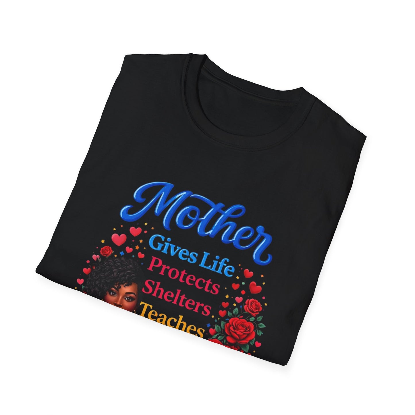 Mother Gives Life Floral Mother's Day T-Shirt