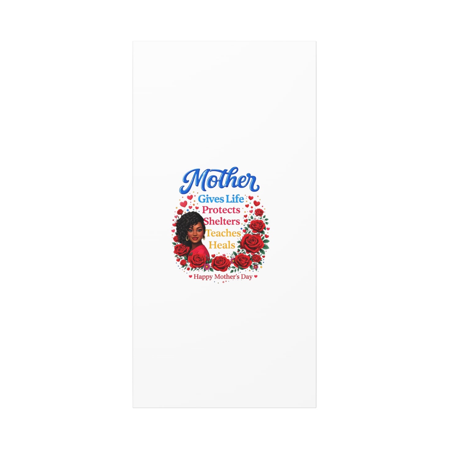 Mother Gives Life Floral Canvas – Happy Mother’s Day Stretched Wall Art