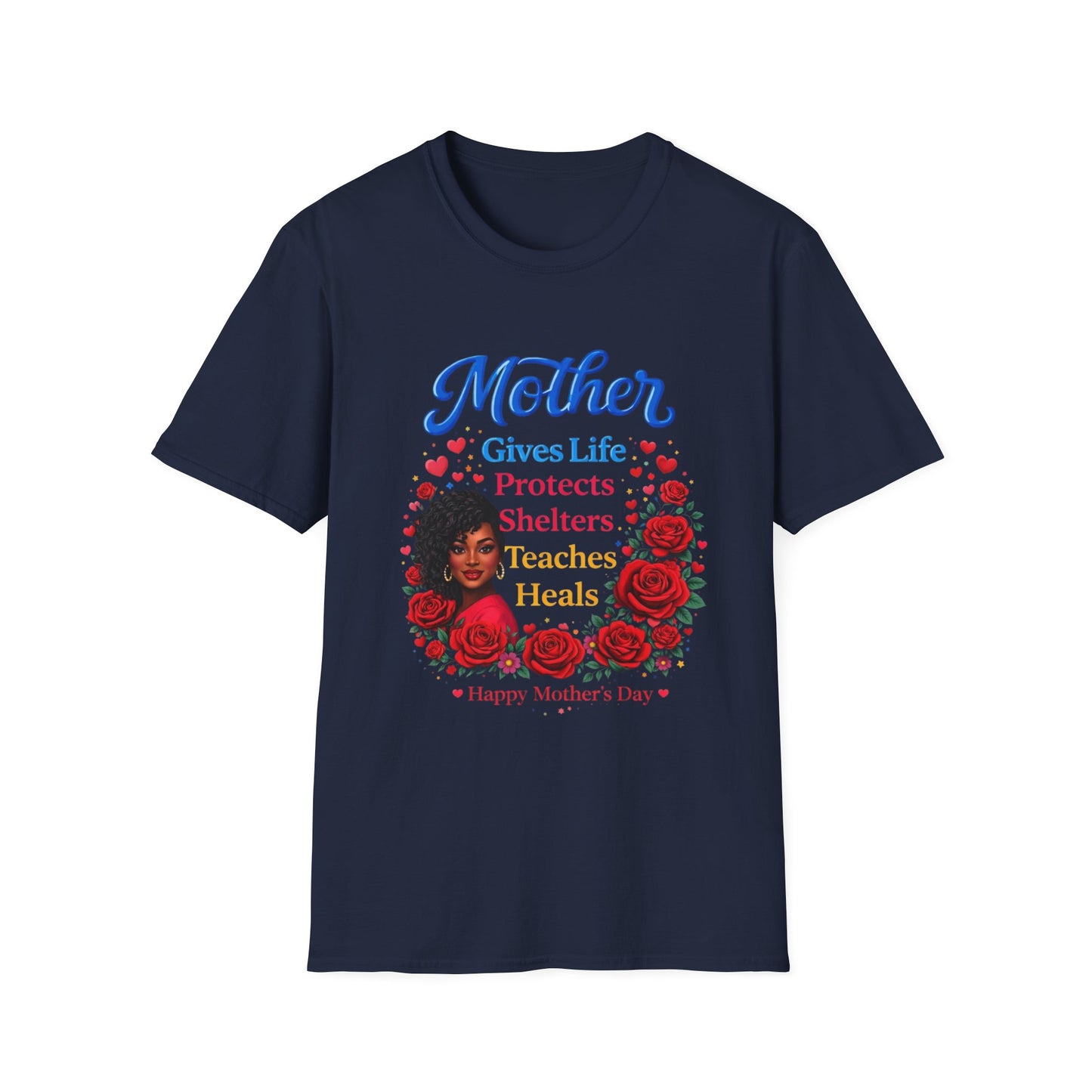 Mother Gives Life Floral Mother's Day T-Shirt