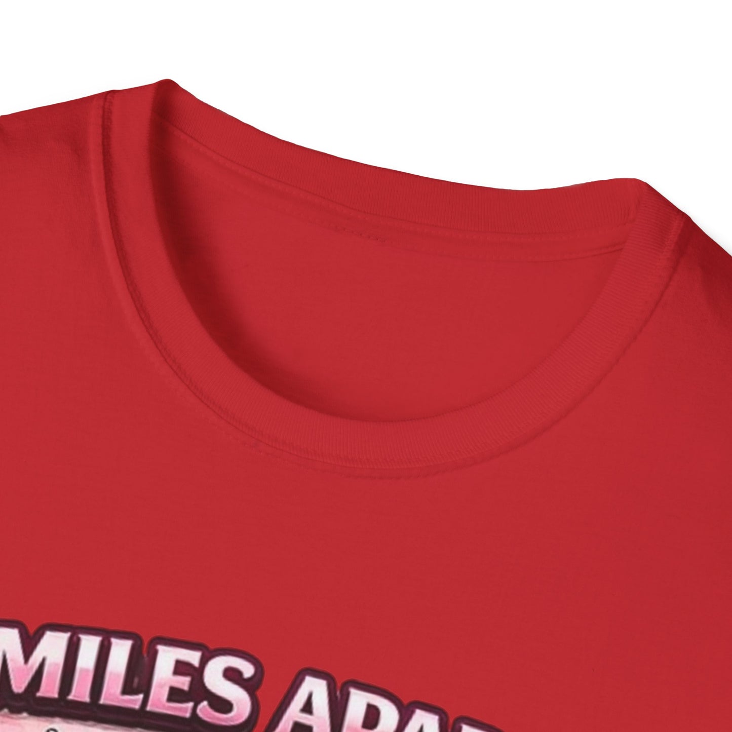 Miles Apart But Connected By Heart Truck Driver T‑Shirt