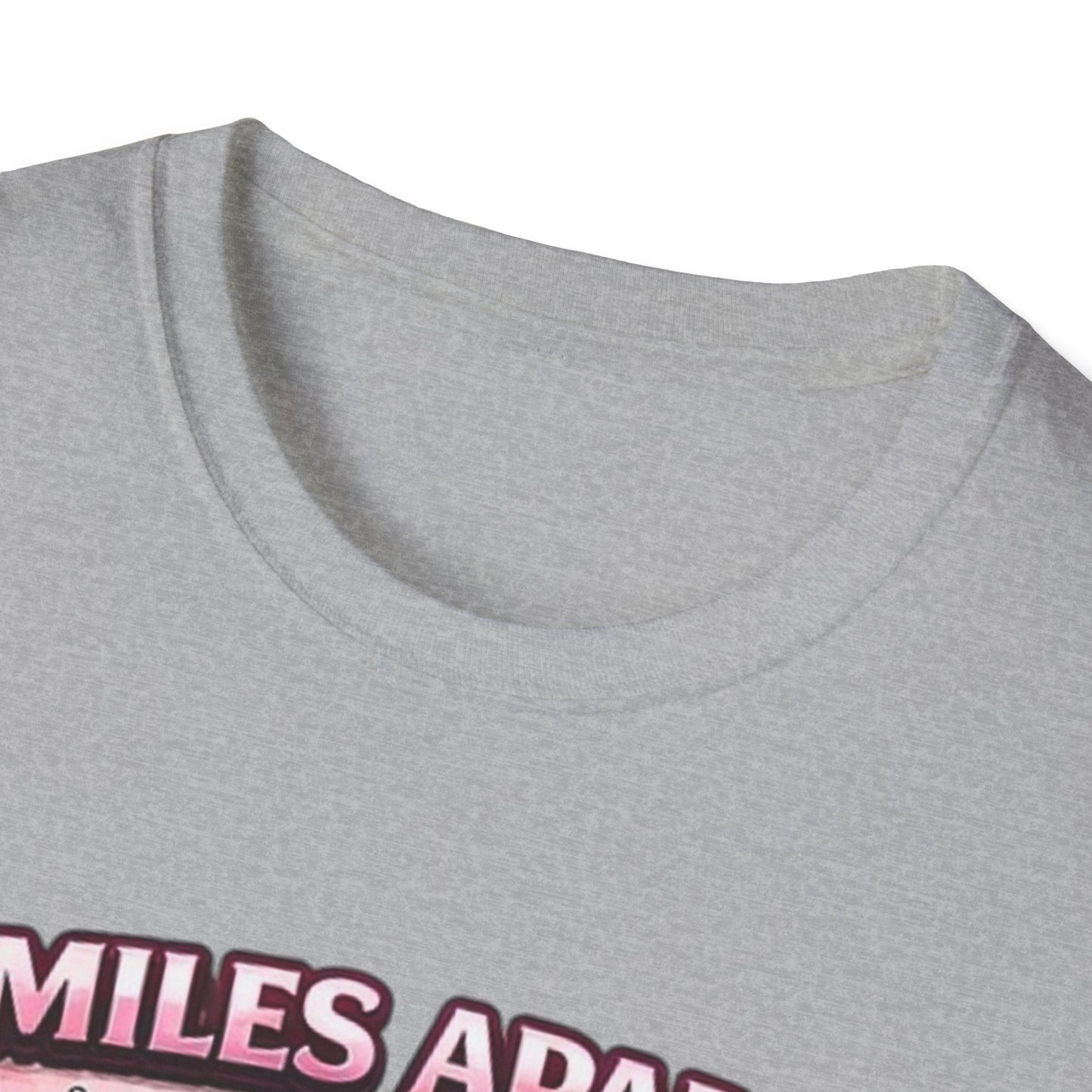 Miles Apart But Connected By Heart Truck Driver T‑Shirt