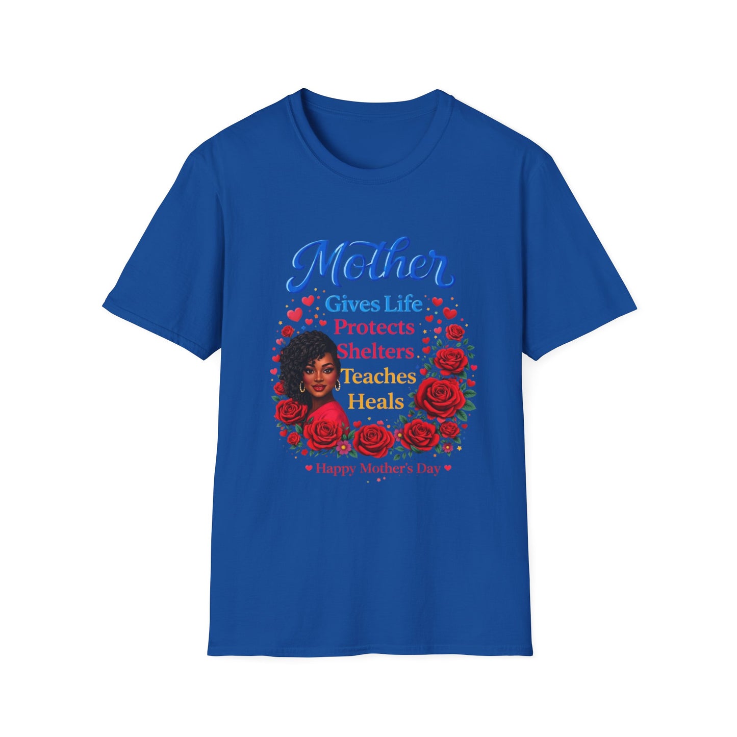 Mother Gives Life Floral Mother's Day T-Shirt