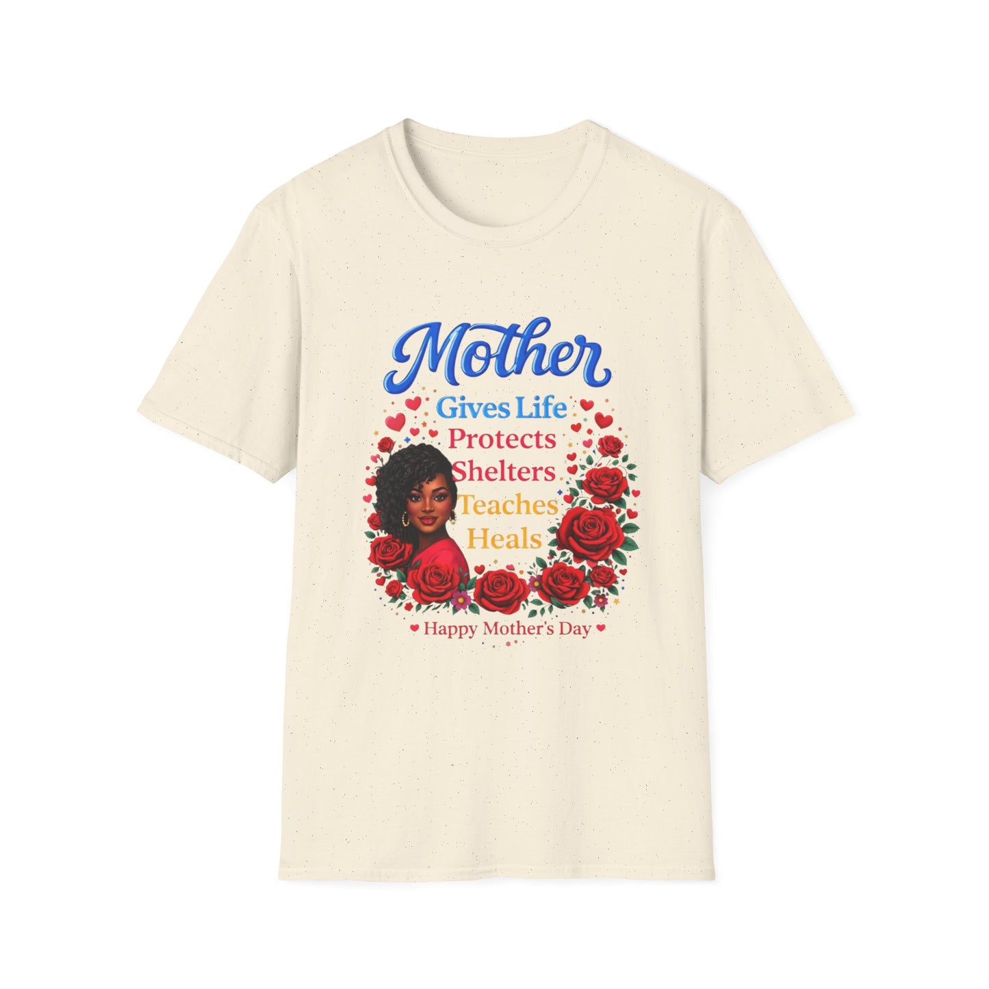 Mother Gives Life Floral Mother's Day T-Shirt