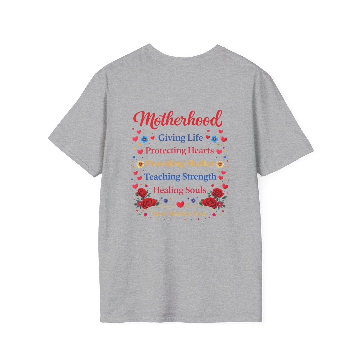 Mother Gives Life Floral Mother's Day T-Shirt