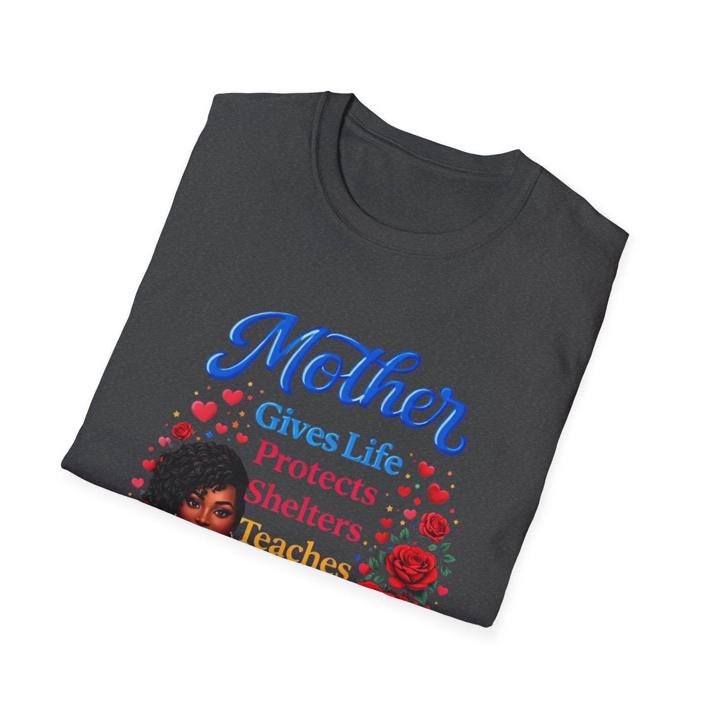 Mother Gives Life Floral Mother's Day T-Shirt