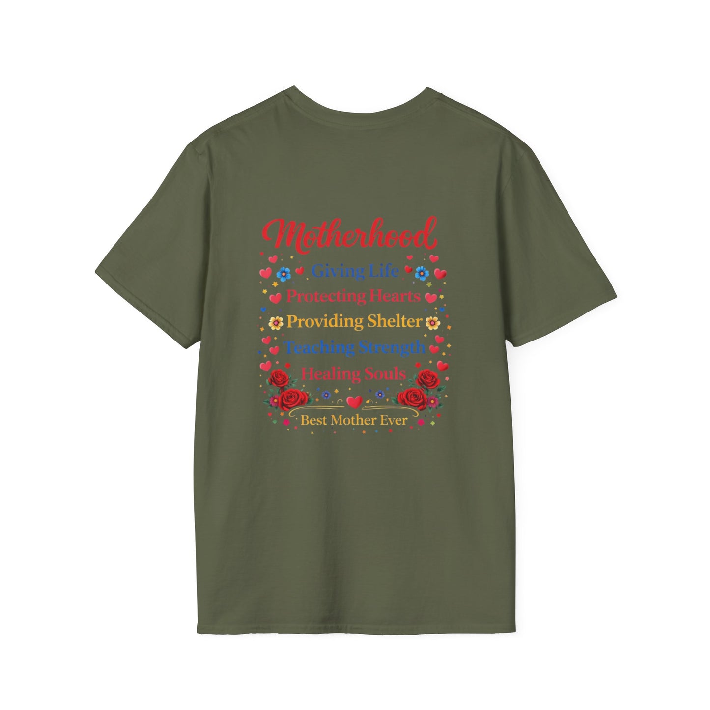 Mother Gives Life Floral Mother's Day T-Shirt