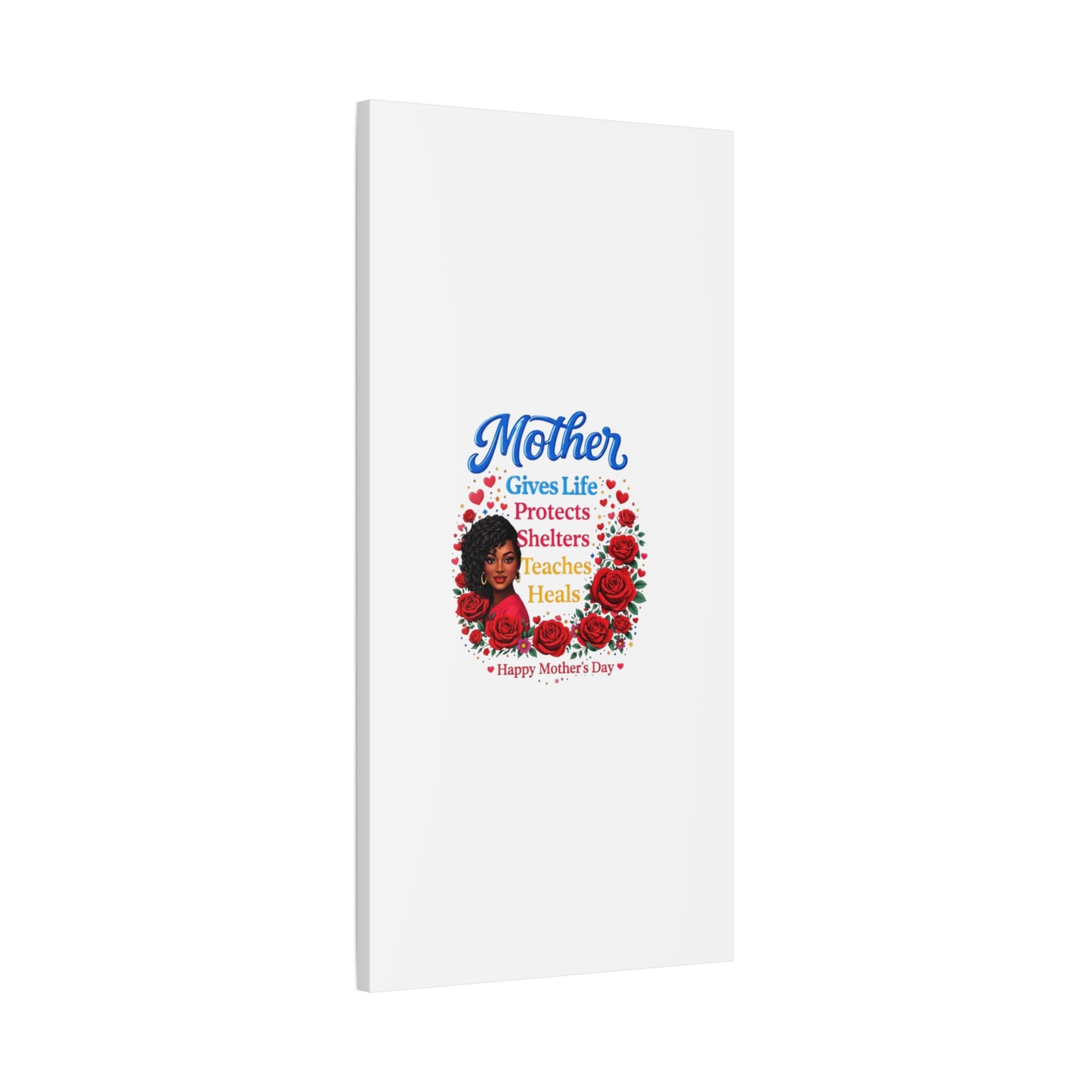 Mother Gives Life Floral Canvas – Happy Mother’s Day Stretched Wall Art