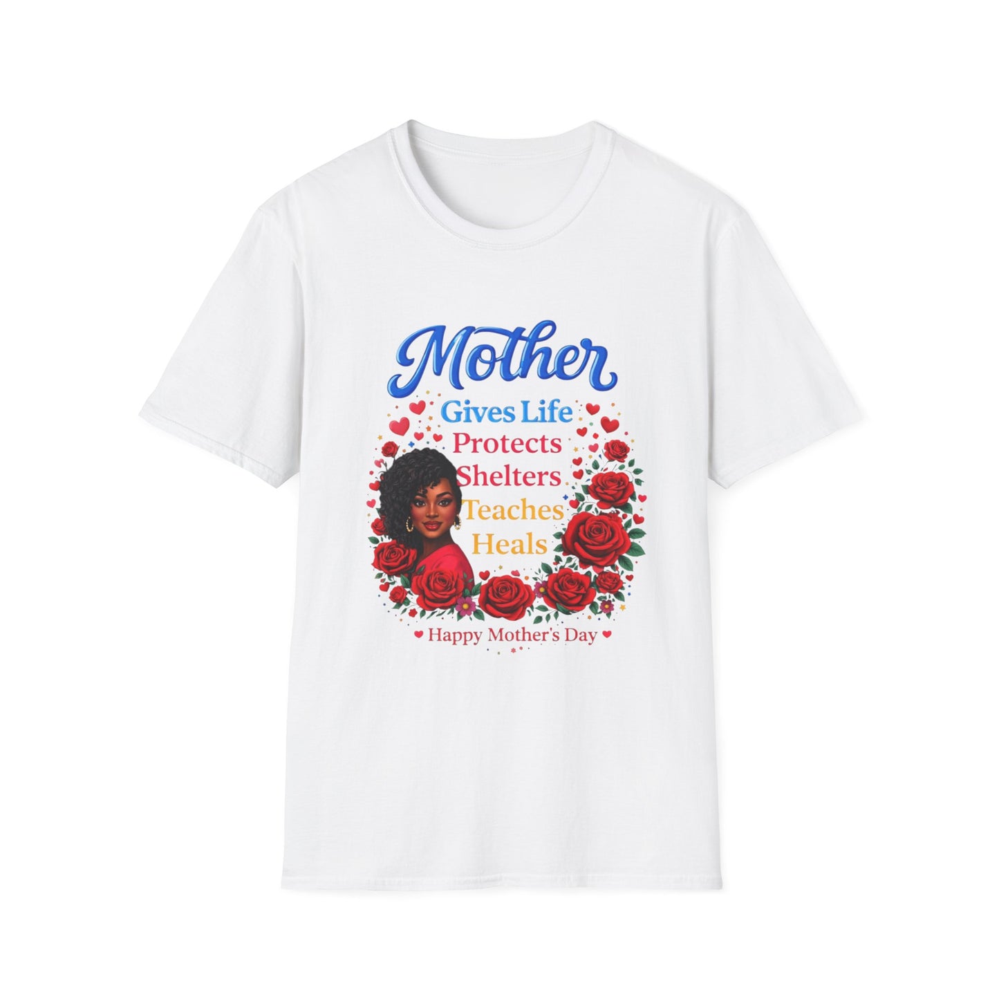 Mother Gives Life Floral Mother's Day T-Shirt
