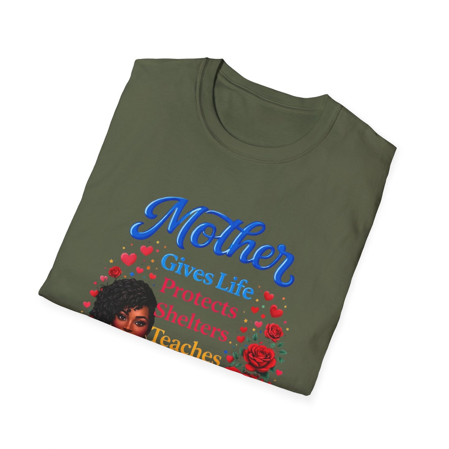 Mother Gives Life Floral Mother's Day T-Shirt