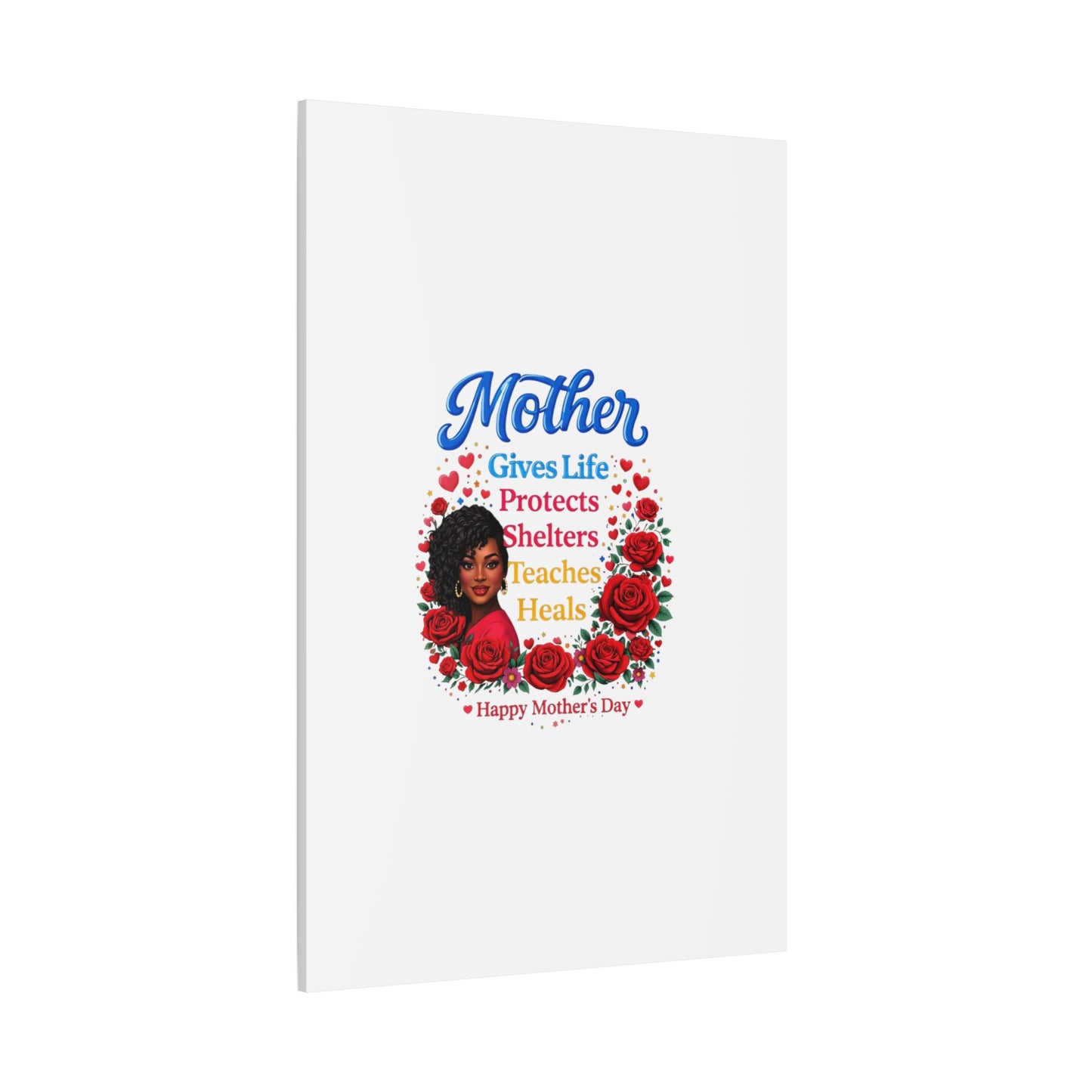 Mother Gives Life Floral Canvas – Happy Mother’s Day Stretched Wall Art