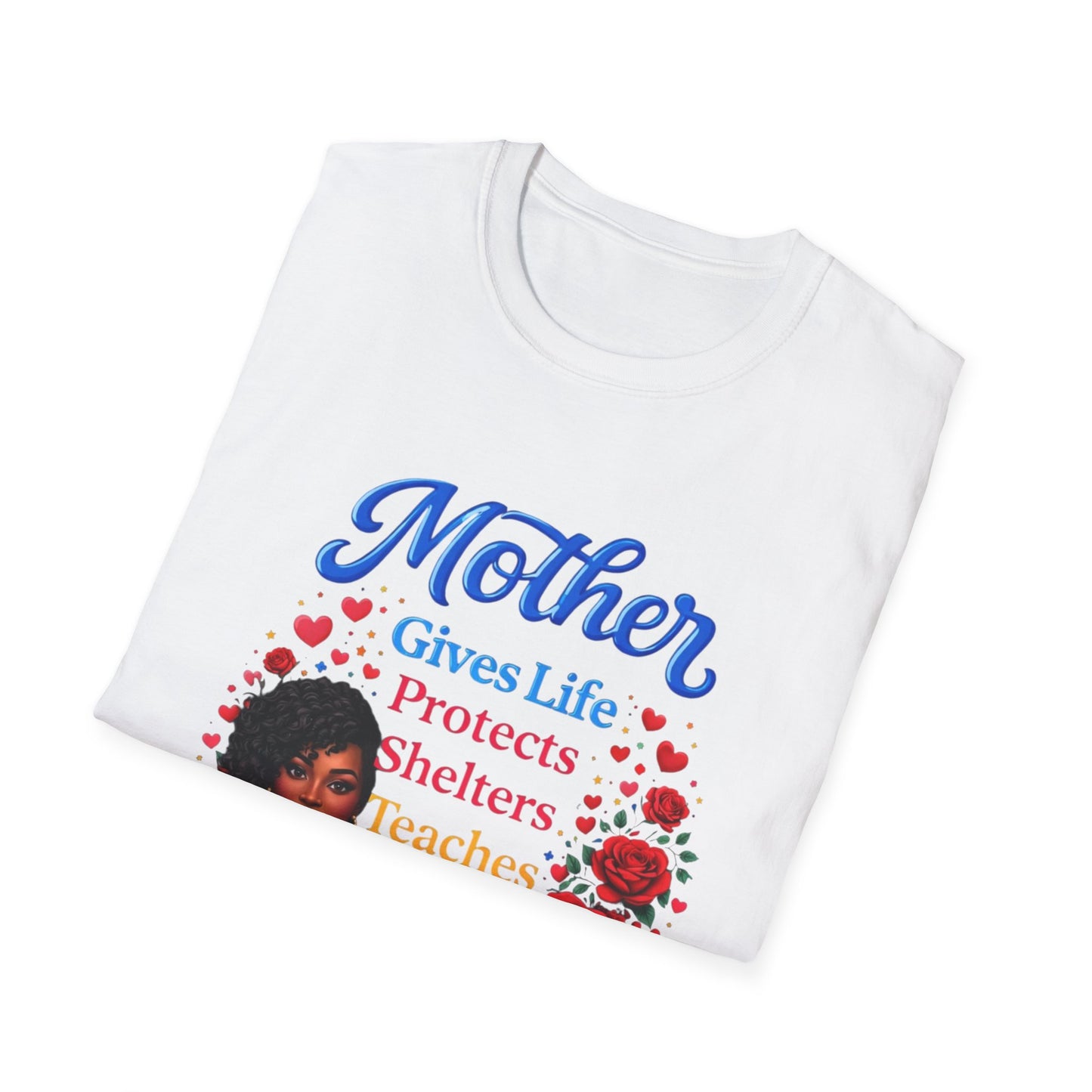 Mother Gives Life Floral Mother's Day T-Shirt