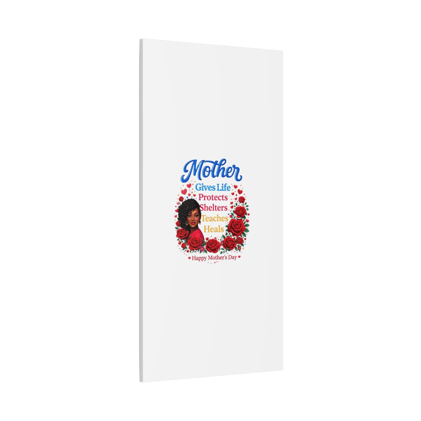 Mother Gives Life Floral Canvas – Happy Mother’s Day Stretched Wall Art