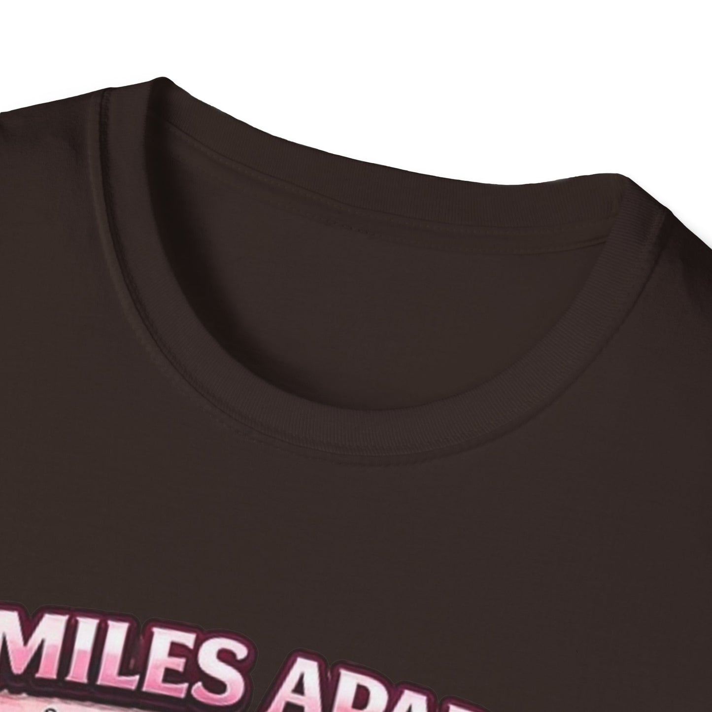 Miles Apart But Connected By Heart Truck Driver T‑Shirt
